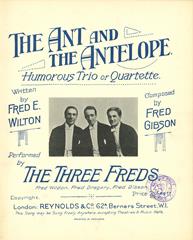cover: The Ant And The Antelope, Fred Gibson, Gesang, Klavier