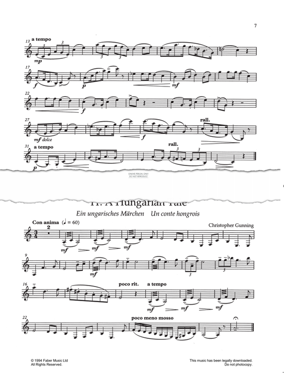 Product gallery: Page 1 of 1 A Hungarian Tale (from 'Going Solo'), Christopher Gunning