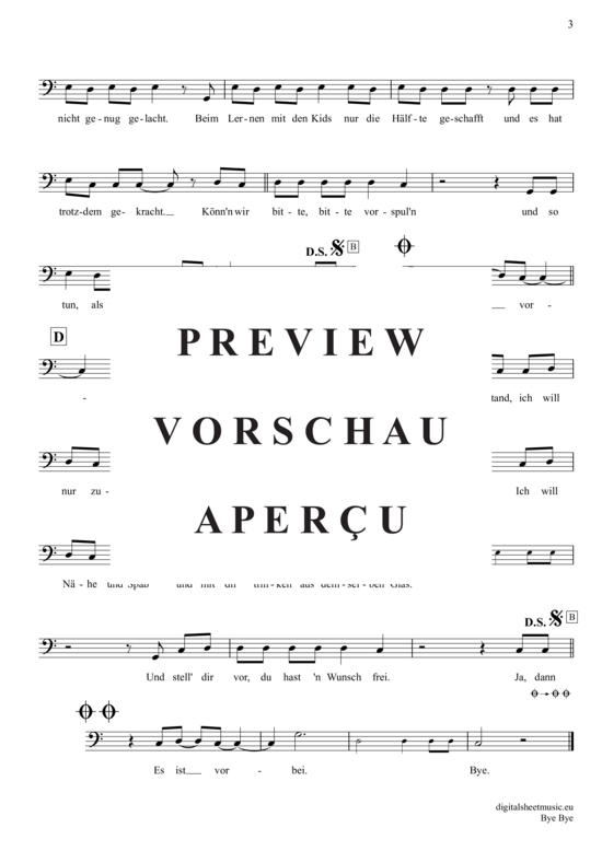 Product gallery: Page 4 of 4 Bye Bye , Connor, Sarah, (Posaune / Bariton)
