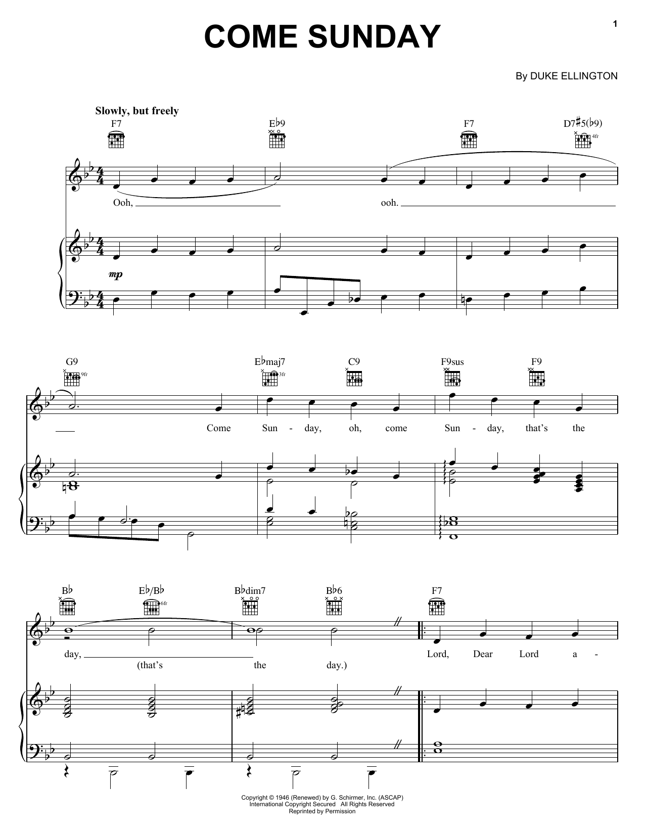 Produktbild zu: Come Sunday