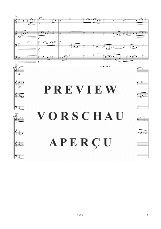 gallery: Quartettsuite, , Double Bass Quartet - Score