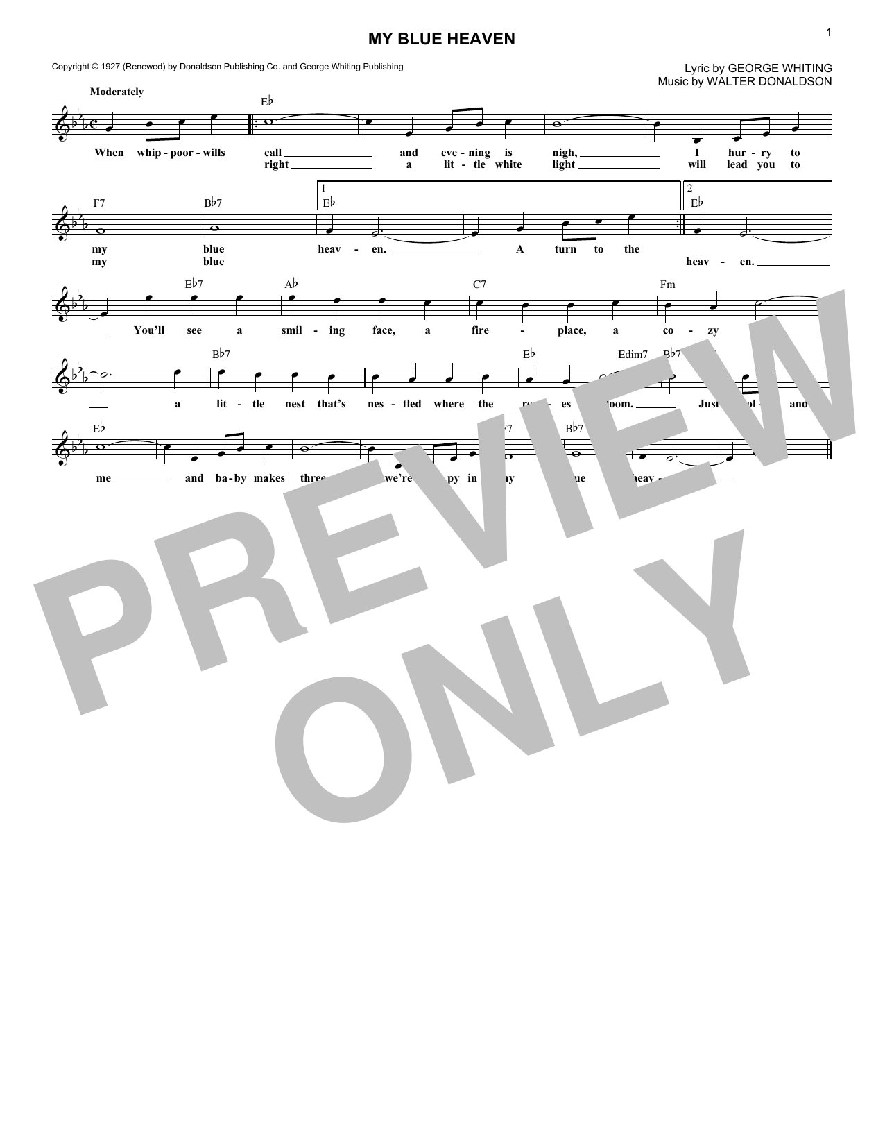 Produktbild zu: My Blue Heaven