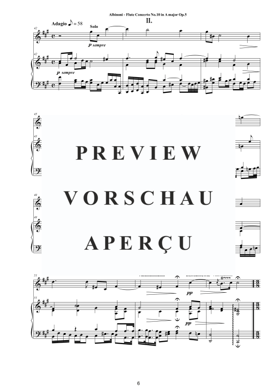 Product gallery: Page 7 of 11 Flute Concerto No.10 in A-Dur Op.5, , Flute and Piano/Harpsichord