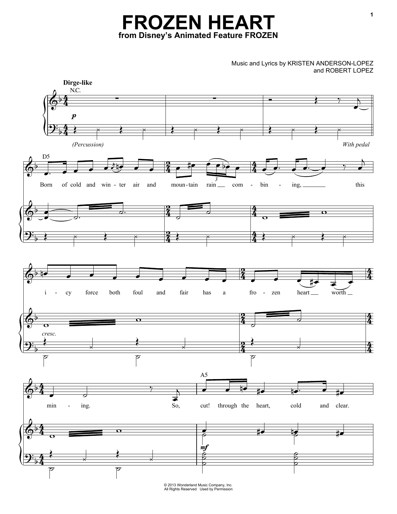 Produktbild zu: Frozen Heart (from Disney's Frozen)