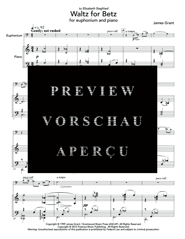 gallery: Waltz for Betz, , (Euphonium und Klavier)