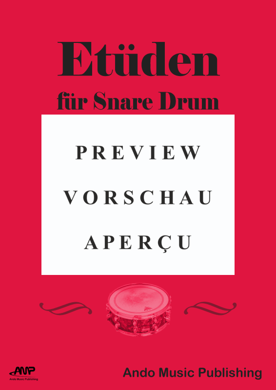 Produktgalerie: Seite 2 von 11 Etüden für Snare Drum im 4/4-Takt - Band 3, , Snare Drum Solo