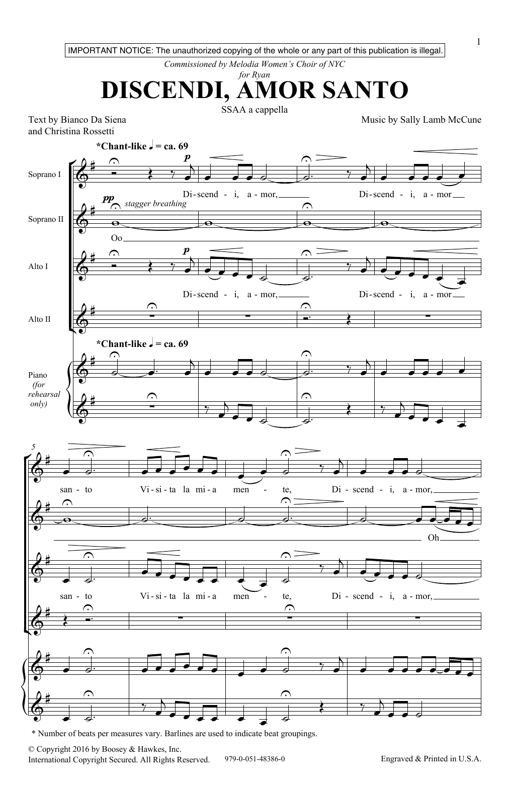 Produktgalerie: Seite 1 von 1 Discendi, Amor Santo, Sally Lamb McCune, Chor