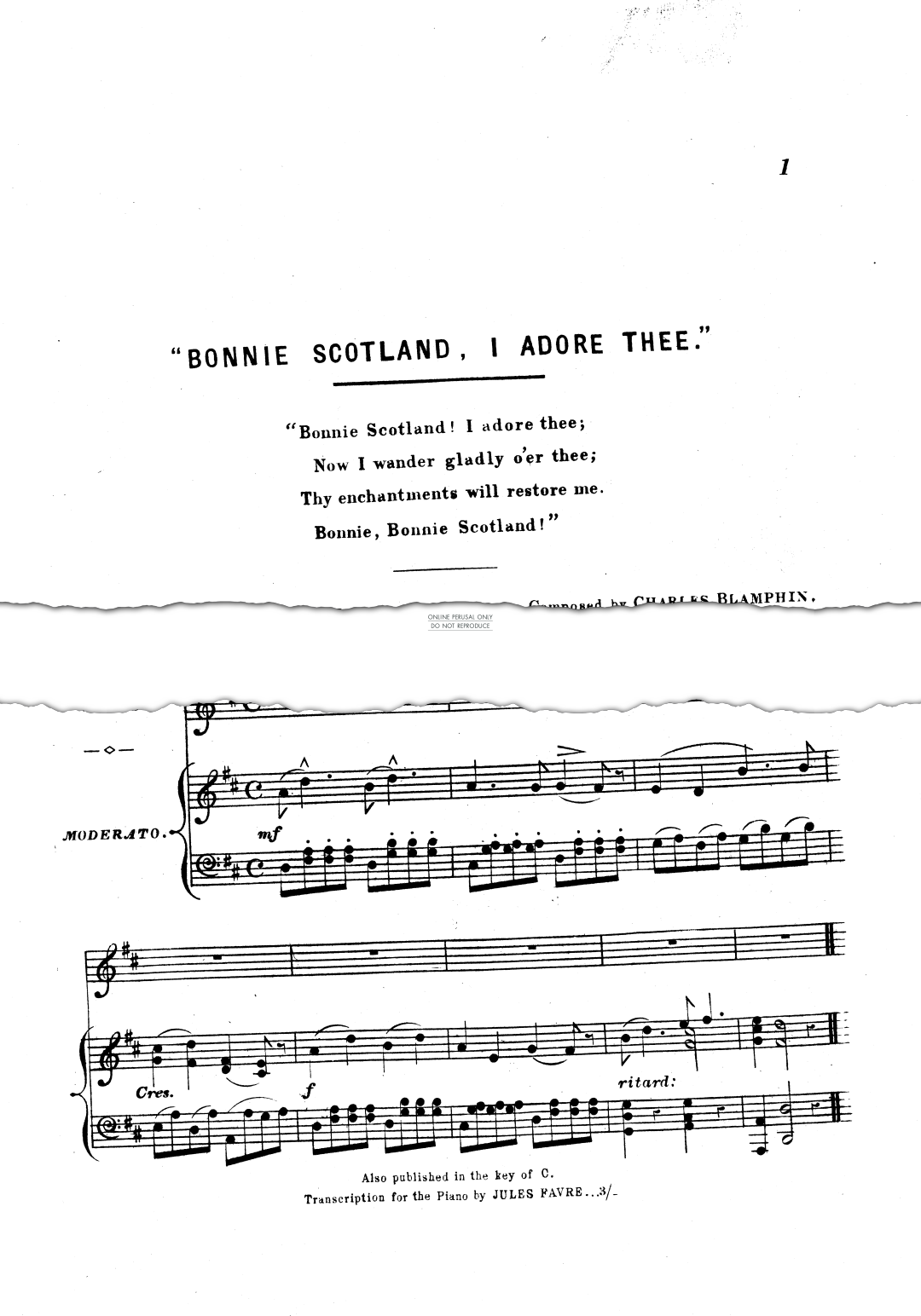 Produktgalerie: Seite 1 von 1 Bonnie Scotland I Adore Thee, , Gesang, Klavier