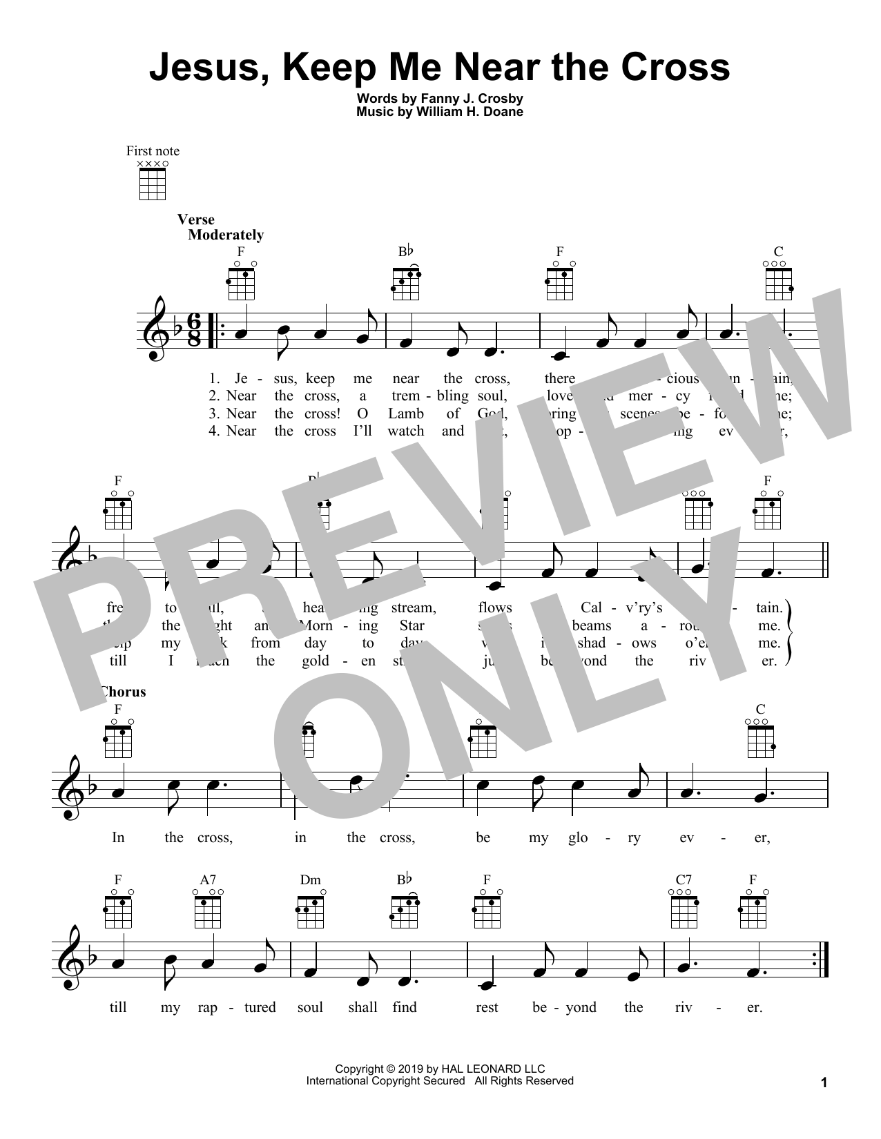 Product gallery: Page 1 of 1 Jesus, Keep Me Near The Cross, Fanny J. Crosby