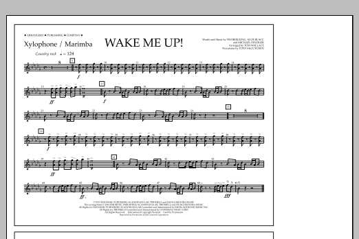 Produktbild zu:  Wake Me Up! - Xylophone/Marimba - Tom Wallace