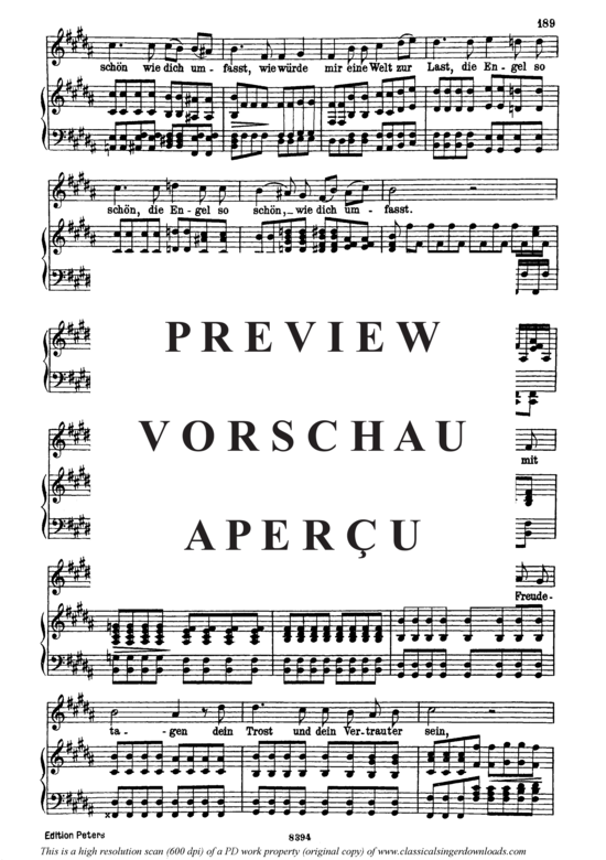 Product gallery: Page 10 of 13 Schiffers Scheidelied D.910, , High Voice and Piano