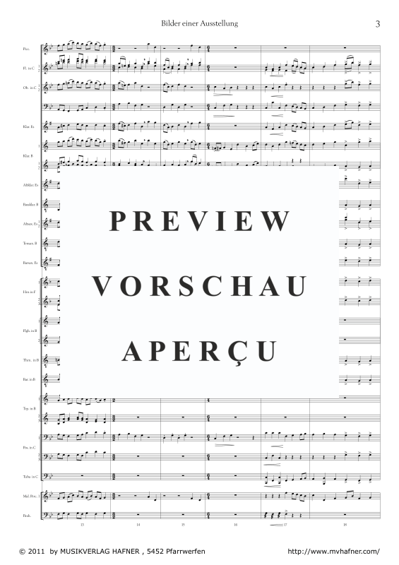 gallery: Promenade aus ´Bilder einer Ausstellung´, , (large wind orchestra)