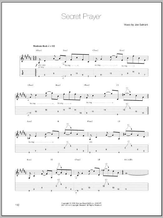 Produktgalerie: Seite 1 von 1 Secret Prayer, Joe Satriani, Gitarre
