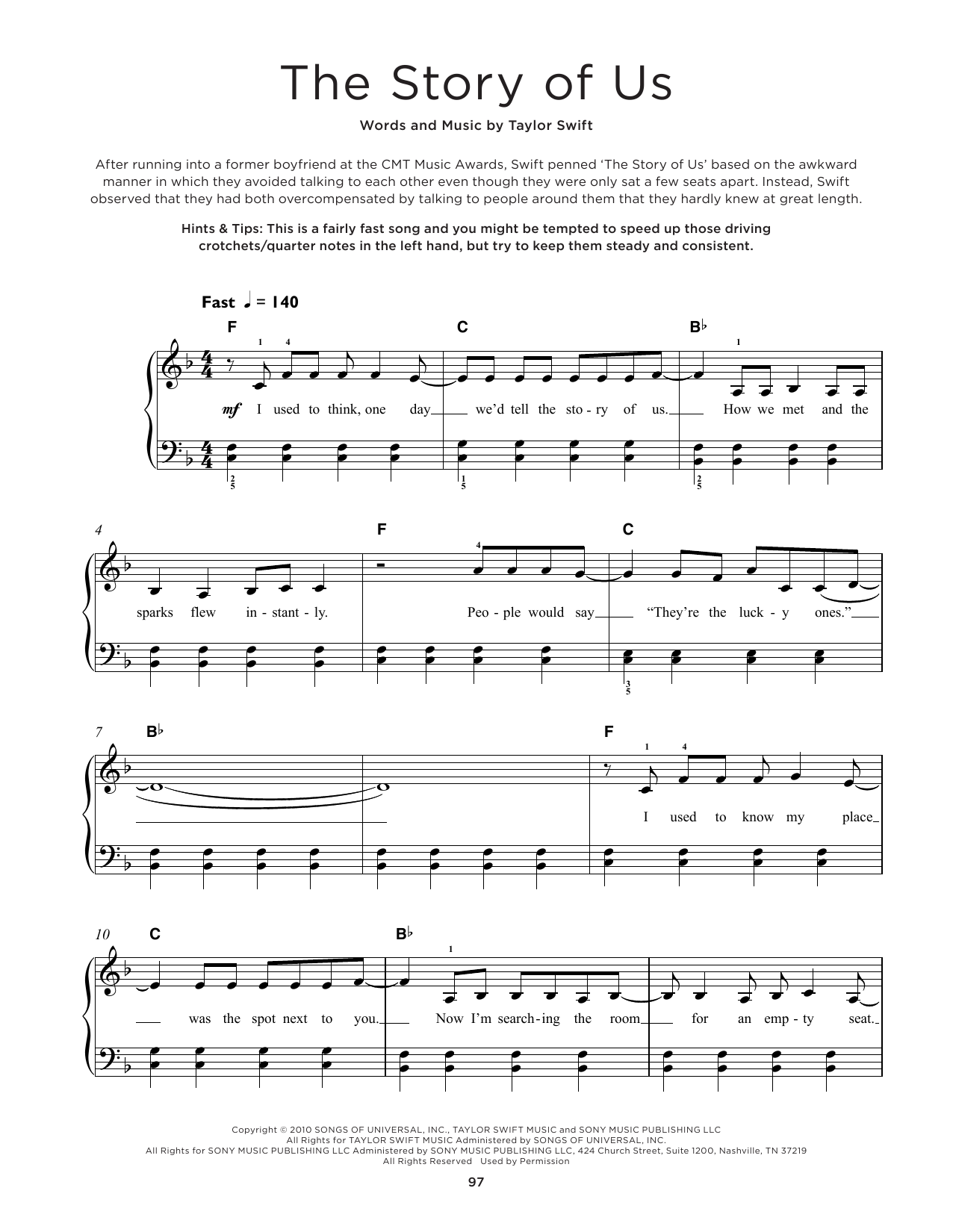 Product picture to: The Story Of Us - Taylor Swift