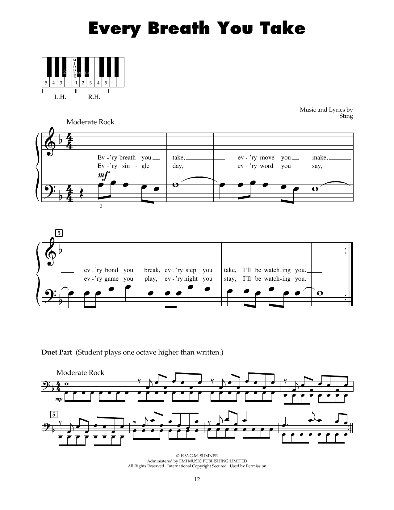 Produktbild zu:  Every Breath You Take - The Police