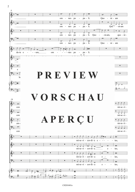 gallery: Laudate Dominum omnes gentes (Psalm 116), , Gemischter Chor 8-stimmig und BC