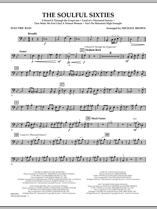 Produktbild zu: The Soulful Sixties - Electric Bass