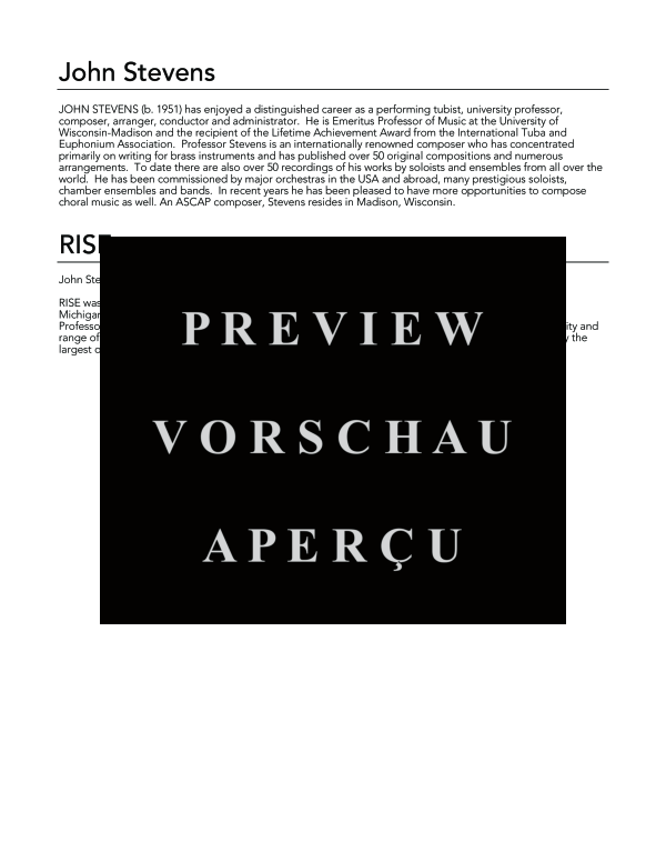 Product gallery: Page 4 of 7 RISE, , (Tuba Solo)