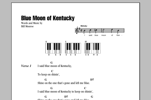 Product picture to: Blue Moon Of Kentucky
