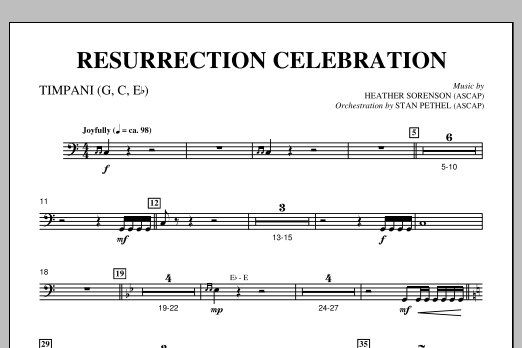 Product picture to: Resurrection Celebration - Timpani