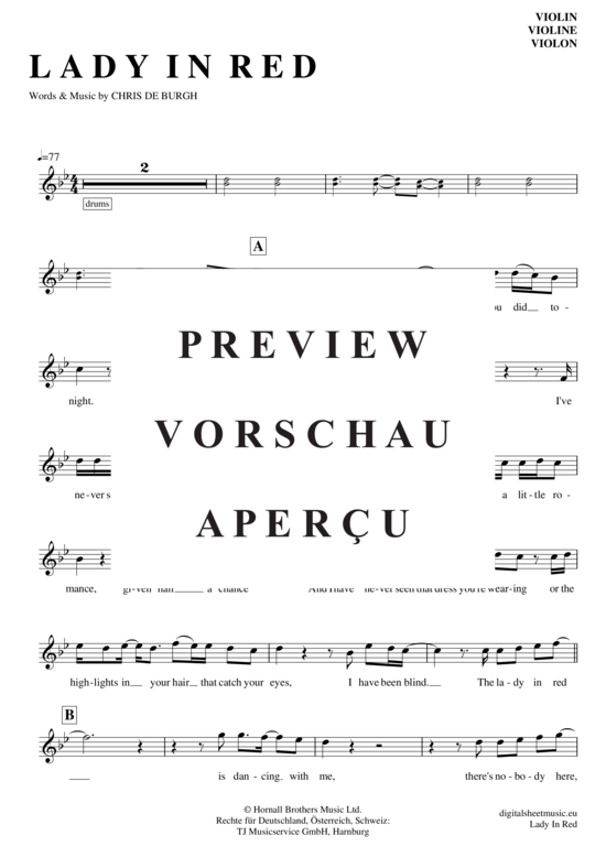 Product gallery: Page 2 of 4 Lady in Red , Burgh, Chris de, (violin)