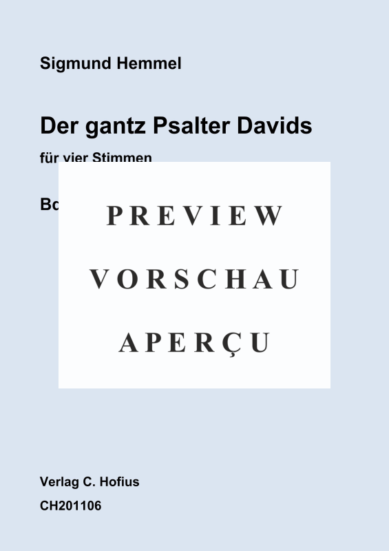 Product gallery: Page 2 of 11 Der gantz Psalter Davids, Bd. 2, Psalm 31 - 60, , (mixed choir)