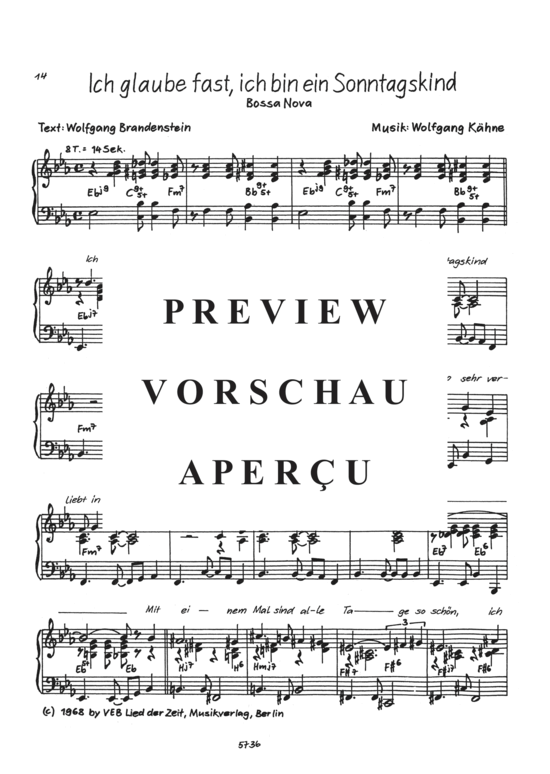 Product gallery: Page 17 of 21 Eine Welt ohne dich , , Piano and Voice