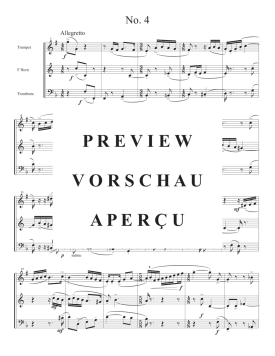 Produktgalerie: Seite 8 von 21 Pocono Trios , , (Trio für Trompete in B, Horn/Trompete in B + Posaune/Euphonium)