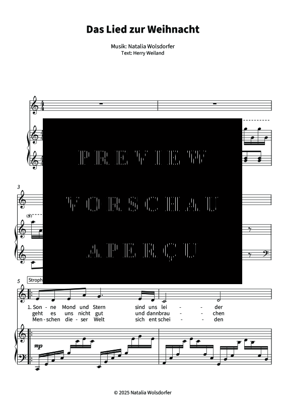 Produktgalerie: Seite 5 von 8 Das Lied zur Weihnacht - Hoffnung, Liebe und das Licht der Heiligen Nacht, , Gesang und Klavier