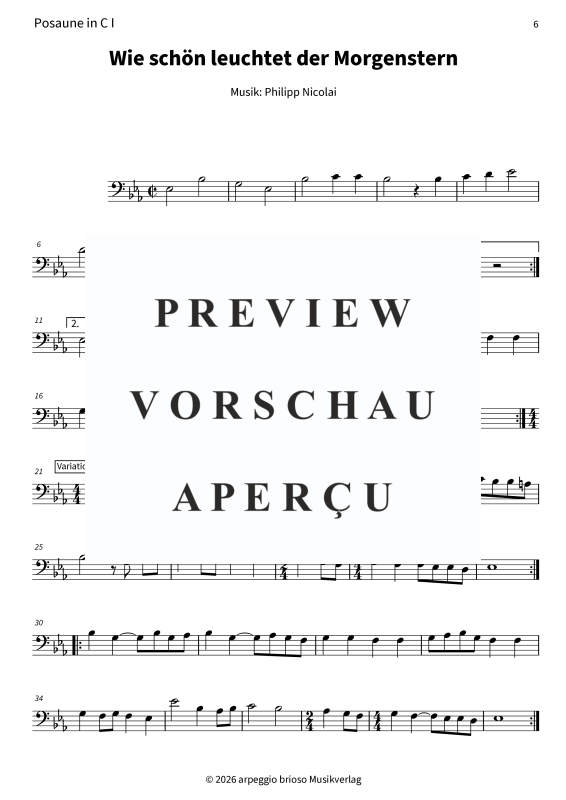 Produktgalerie: Seite 8 von 9 Wie schön leuchtet der Morgenstern - aus dem Album Barock und Jazz zum Fest, , Posaunen Duett