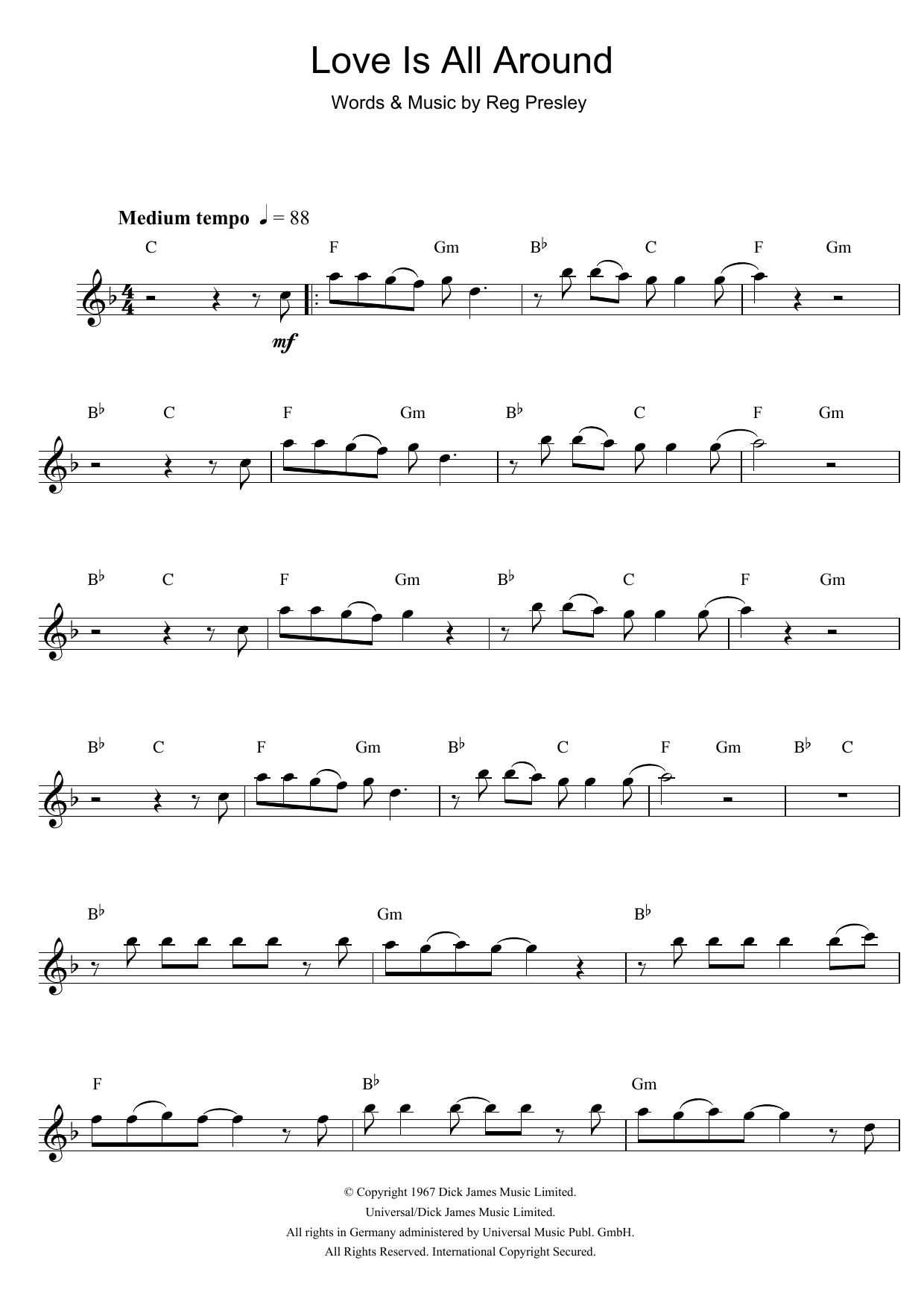 Product gallery: Page 1 of 1 Love Is All Around, Wet Wet Wet