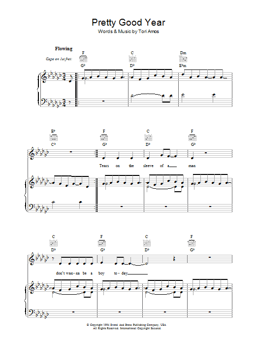 Produktgalerie: Seite 1 von 1 Pretty Good Year, Tori Amos, Gesang, Gitarre, Klavier