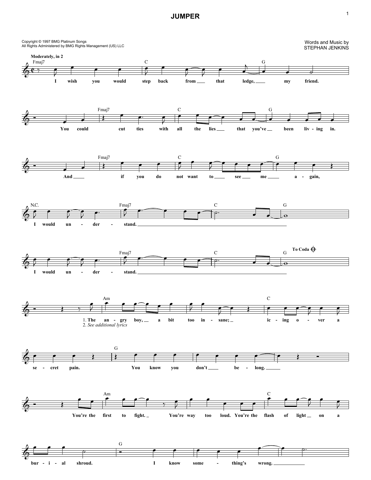 Produktgalerie: Seite 1 von 1 Jumper, Third Eye Blind, Melodieinstrument
