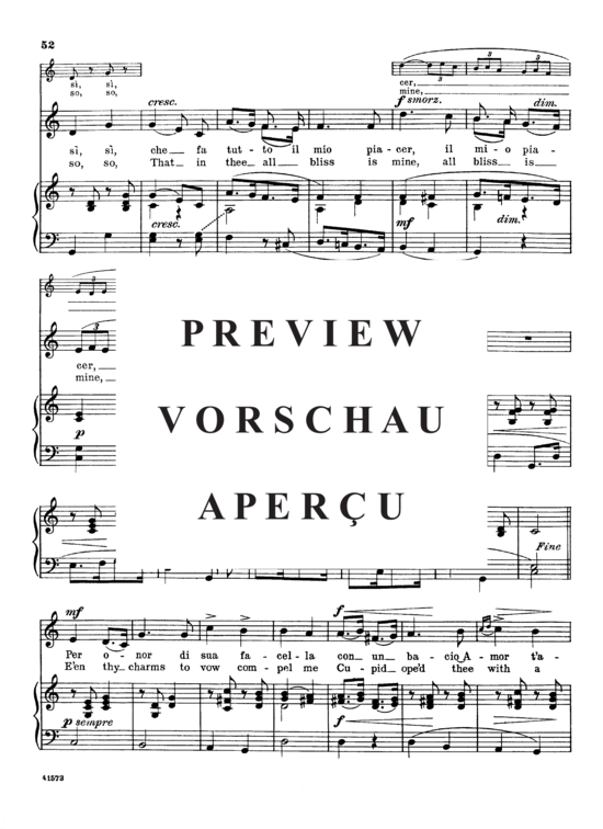 Product gallery: Page 5 of 6 Pur dicesti, o boca bella, Parisotti, Alessandro, Low Voice and Piano