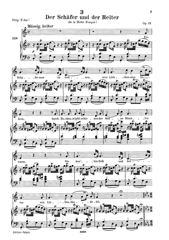 Product picture to: Der Schäfer und der Reiter D.517Franz Schubert