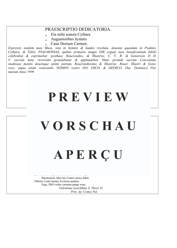 Produktgalerie: Seite 8 von 11 Cantiones Selectae (1606), , Gemischter Chor 5-8 stimmig