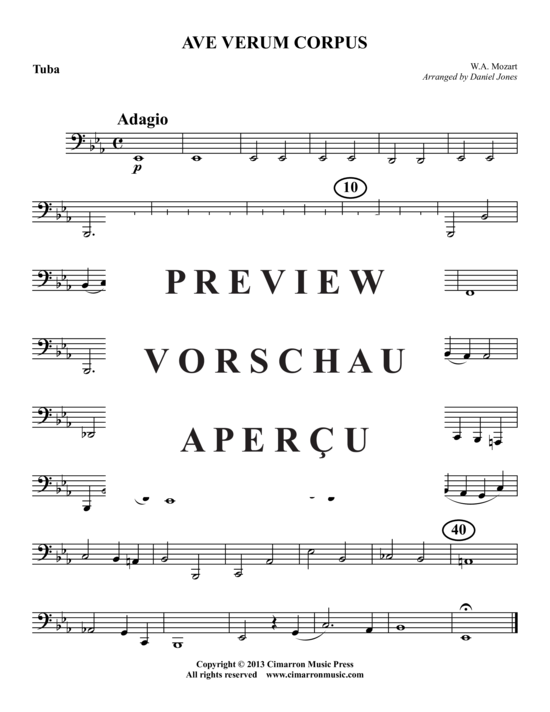 Produktgalerie: Seite 8 von 8 Ave Verum Corpus , , (Blechbläser-Quintett)