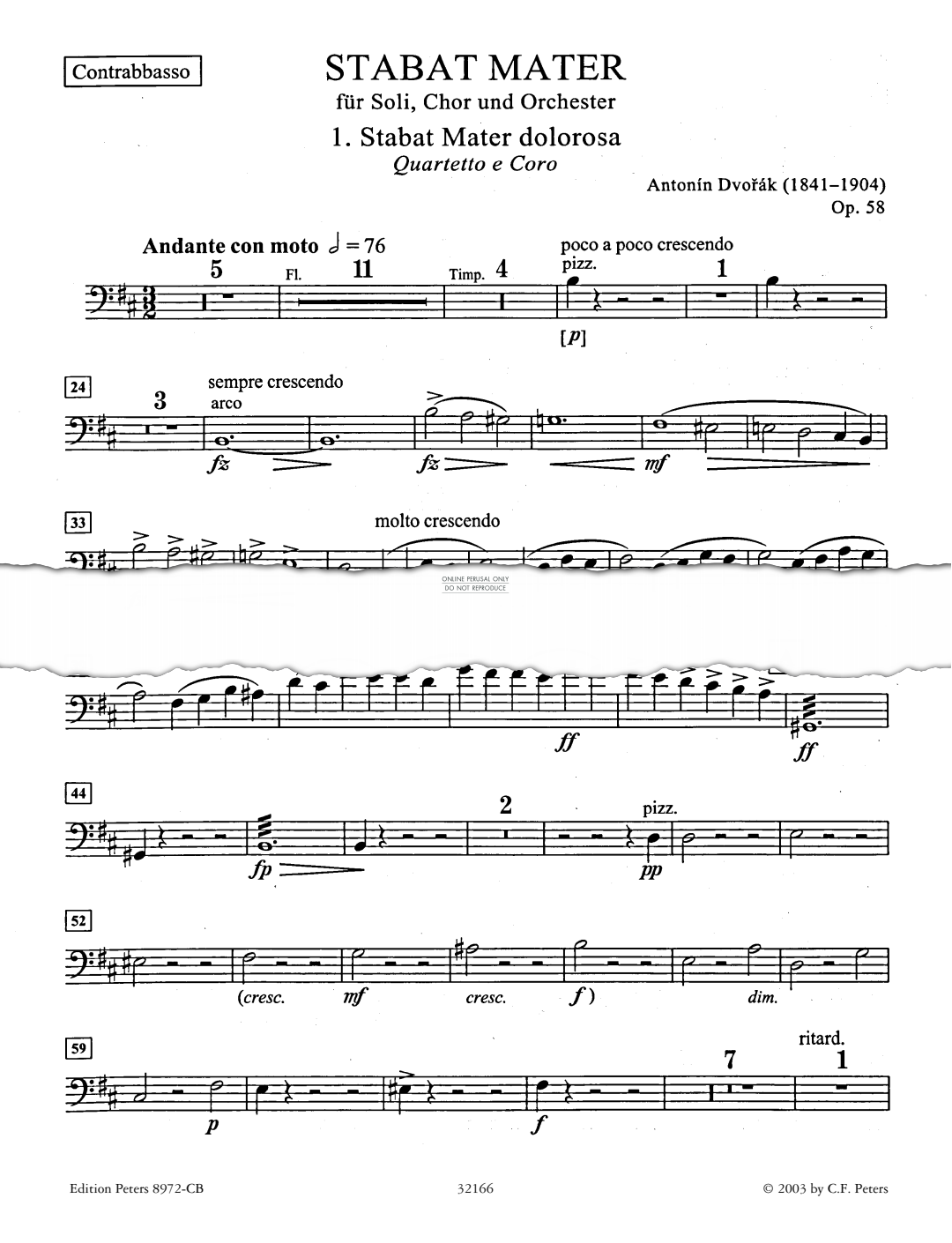Produktbild zu: Stabat Mater (Double Bass)