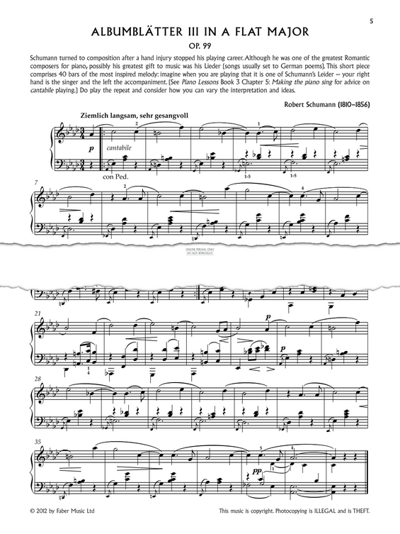 Produktbild zu: Albumblatter III in A flat major