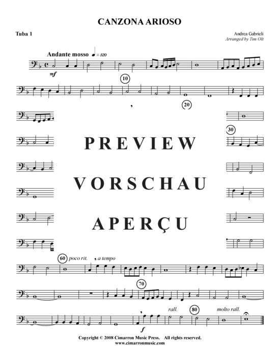 Product gallery: Page 14 of 15 Canzon Ariosos , , (Tuba Quartet: 2x Baritone, 2xTuba)