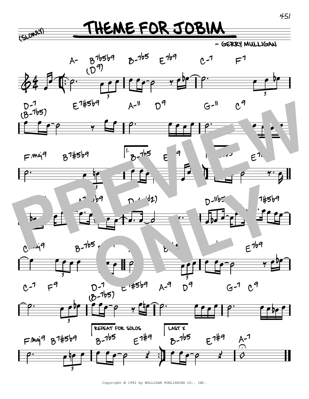 Produktbild zu: Theme For Jobim