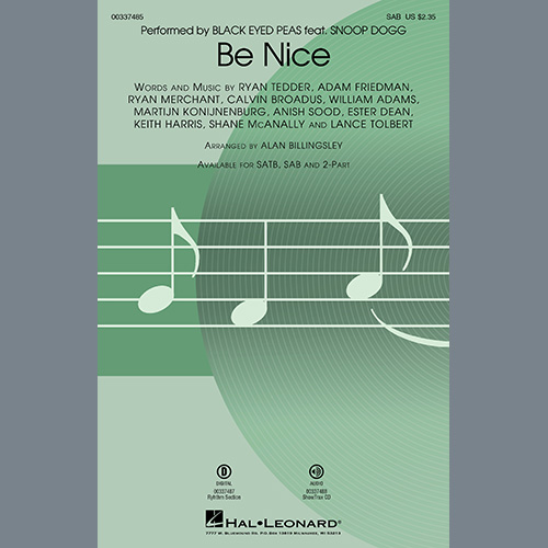 cover: Be Nice (feat. Snoop Dogg) (arr. Alan Billingsley), Snoop Dogg, Black Eyed Peas