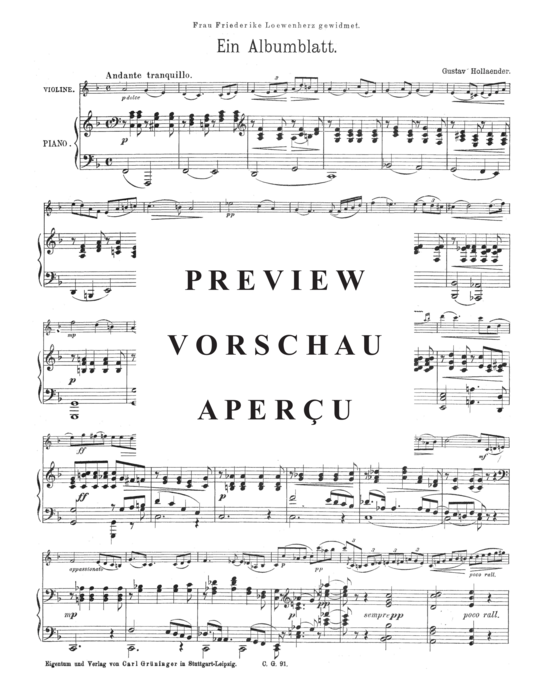 Product gallery: Page 2 of 3 Albumblatt , , (violin + piano)