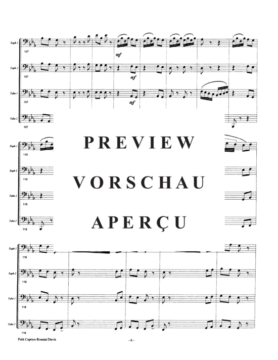 Product gallery: Page 10 of 21 Petit Caprice in the Style of Offenbach , , (Tuba Quartett EETT)