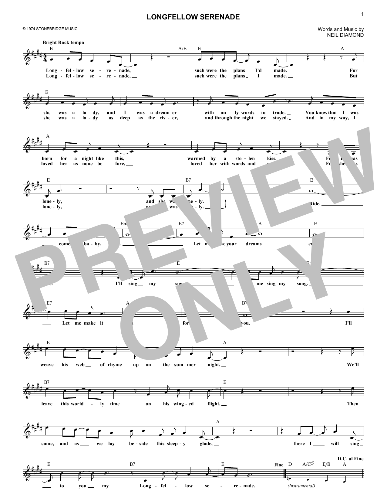 Product picture to: Longfellow Serenade