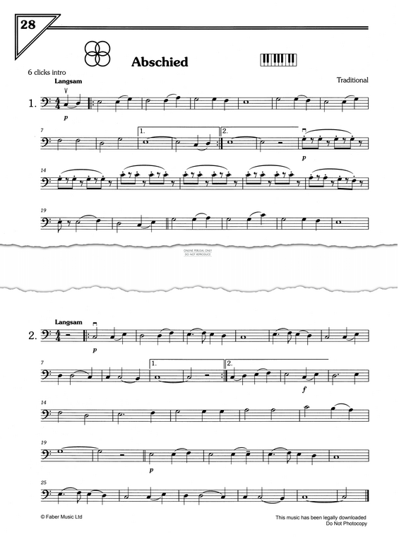 Produktgalerie: Seite 1 von 1 Abschied, Traditional, Kontrabass