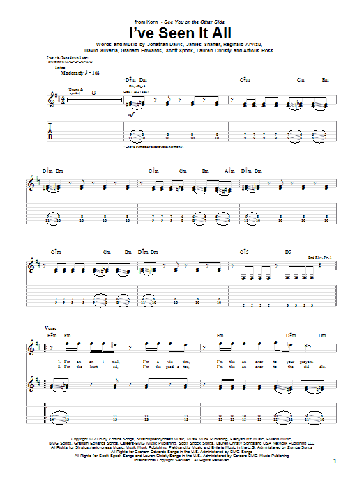 Produktgalerie: Seite 1 von 1 I've Seen It All, Korn, Gitarre