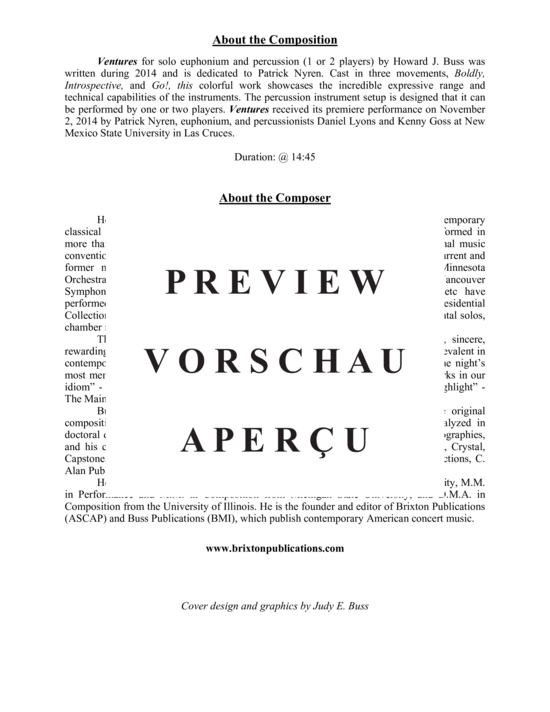 Product gallery: Page 3 of 21 Ventures (Euphonium und ein (oder zwei) , ,  drummer)