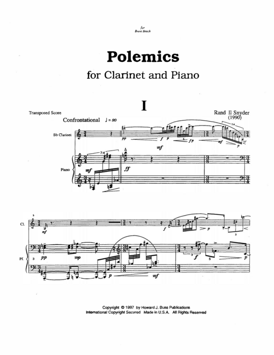Product picture to: Polemics Randall Snyder