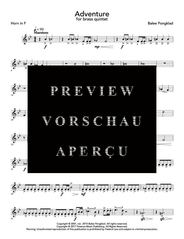 Produktgalerie: Seite 11 von 11 Adventure, , (Blechbläser Quintett)